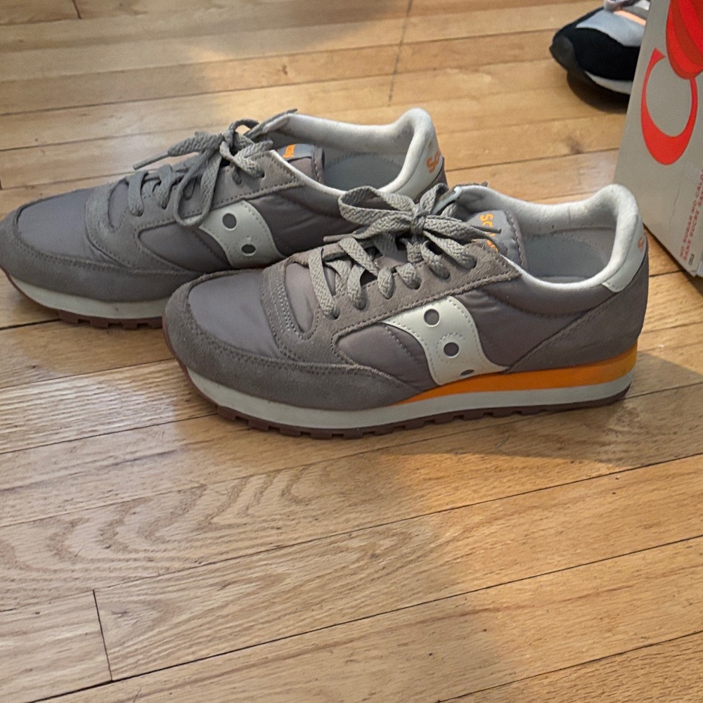 Saucony Women’s Gray and Orange Sneakers